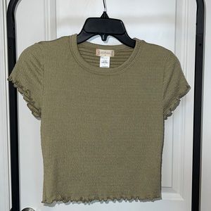 NWT Altar’d State Becca Smocked Top M